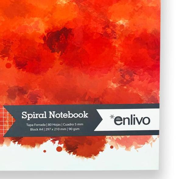 Enlivo A5 Notebook 90g Spiral