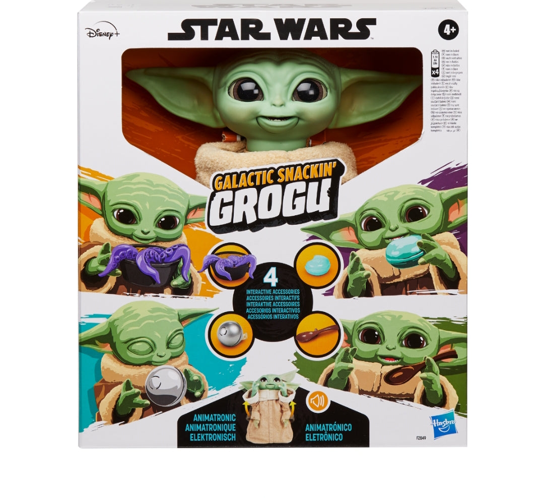 Star Wars
Star Wars Galactic Snackin’ Grogu Animatronic Toy.