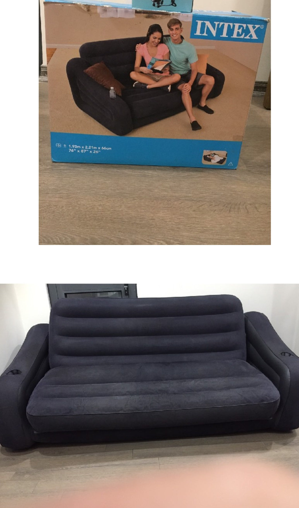 Intex air bed sofa