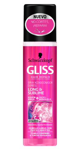 Schwarzken GLISS 200ml HAIR REPAIR LONG & SUBLIME SPRAY ACONDICIONADOR EXPRESS