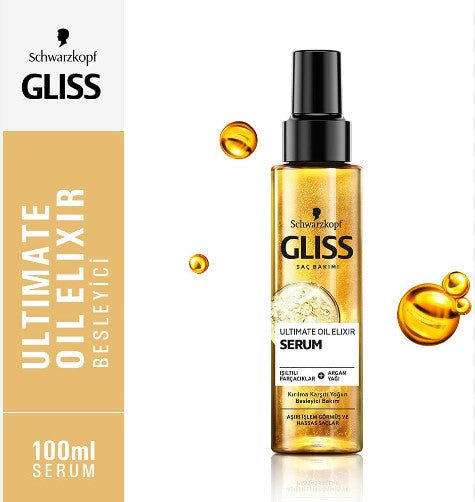 Schwarzkopf GLISS HAIR REPAIR ULTIMATE OIL ELIXER SÉRUM LIGERO-100ML