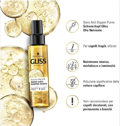 Schwarzkopf GLISS HAIR REPAIR ULTIMATE OIL ELIXER SÉRUM LIGERO-100ML