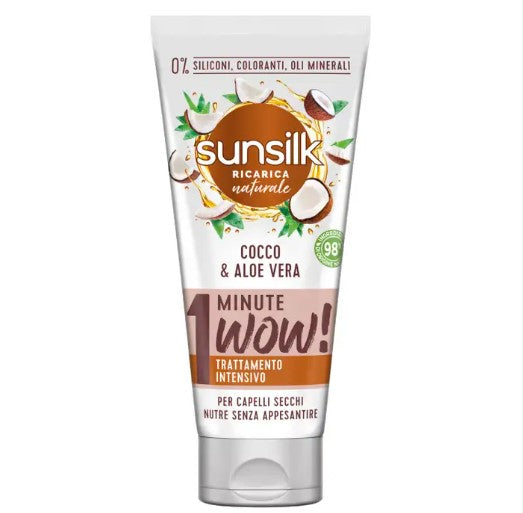 Sunsilk RICARICA NATURALE COCCO & ALOE VERA 1 MINUTE WOW! TRATTAMENTO INTENSIVO-180ML