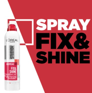 L'ORÉAL PARIS LINE STUDIO FIX&SHINE pray Fissante 24h-250ML