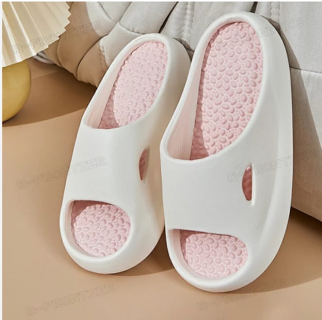 GHAKE Pink Foot Massage Slippers with Pressure Points on Specific Areas of the Body