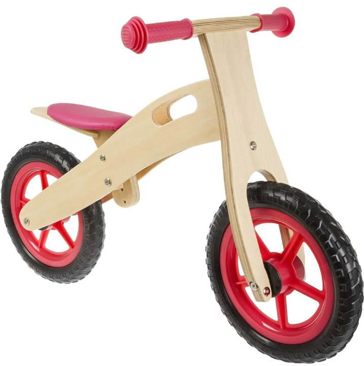 Wooden balance bike for kids