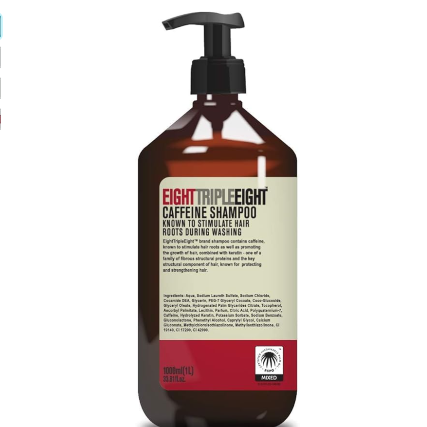 Eight Triple Eight Caffeine Shampoo 1 Liter - 1000ml