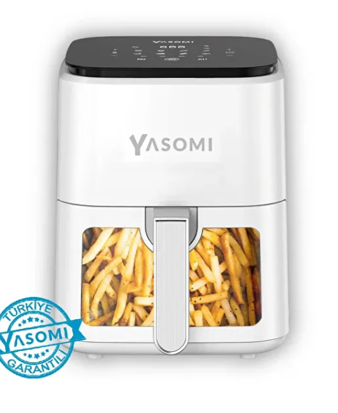 Yasomi Y35 White 1350w 3.5 Liter Glass Airfryer Fryer