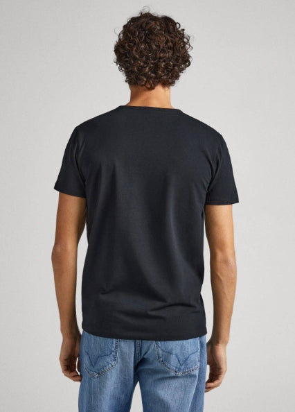 Pepe Jeans Black T-Shirt for Men Elevate Your Casual Look with Iconic Style