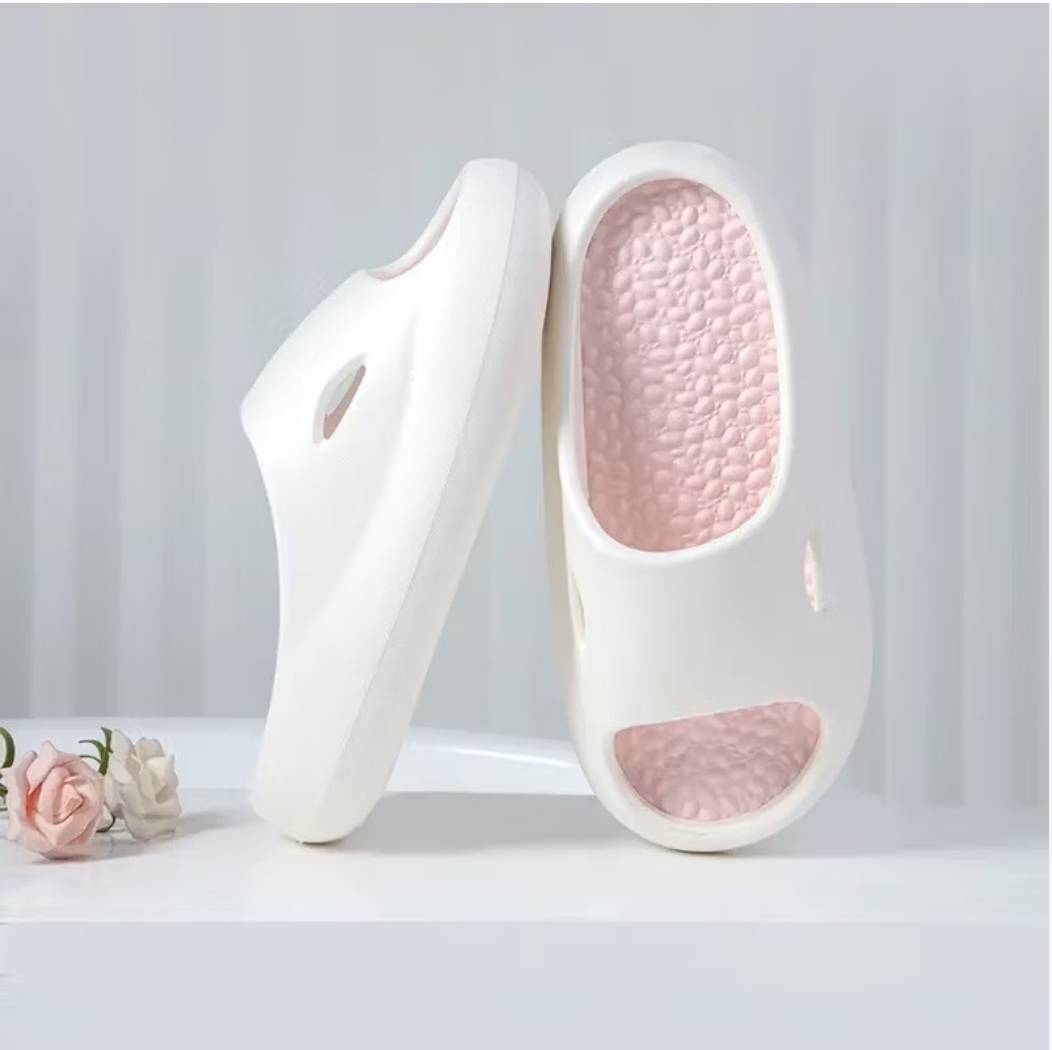 GHAKE Pink Foot Massage Slippers with Pressure Points on Specific Areas of the Body