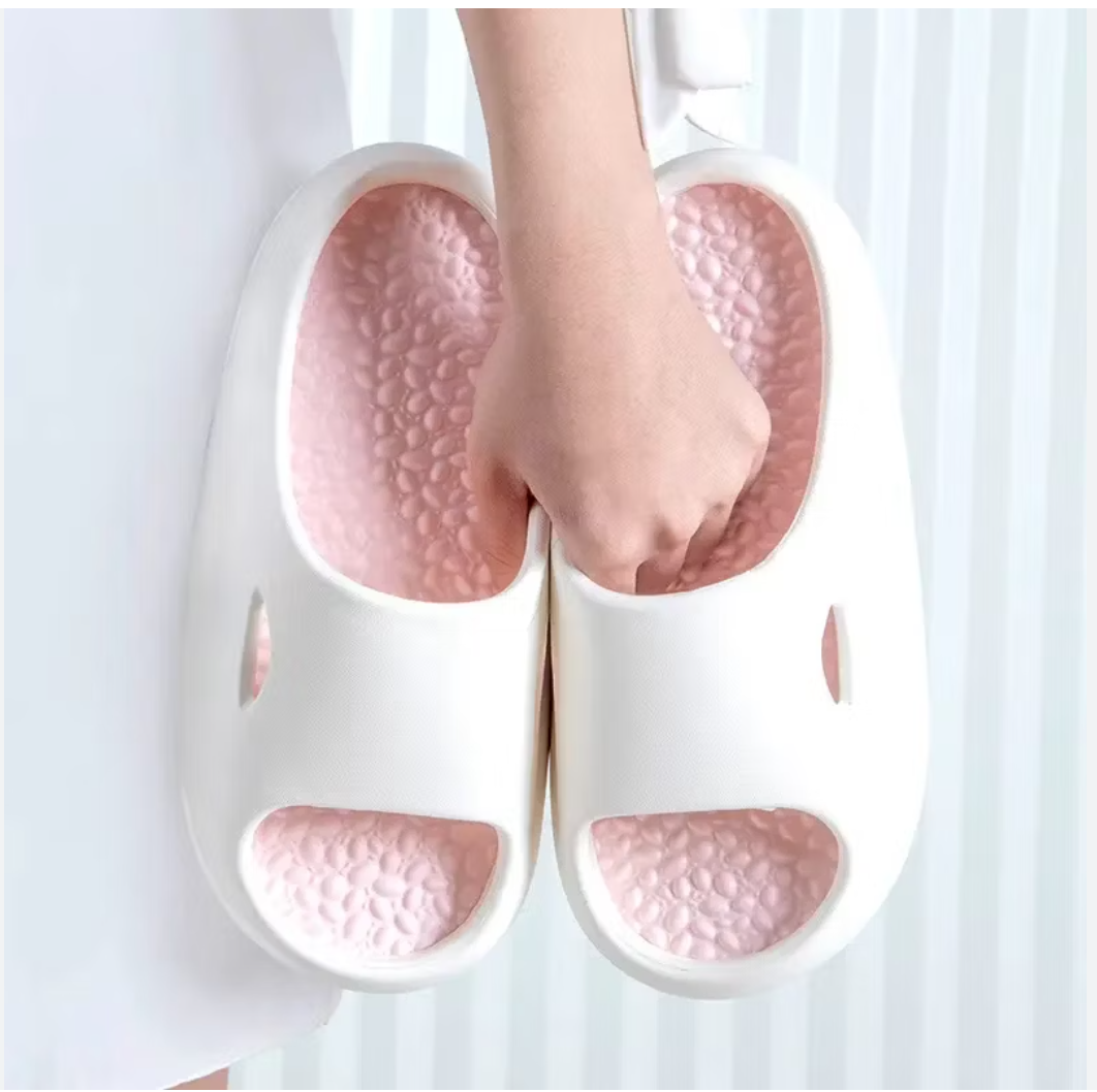 GHAKE Pink Foot Massage Slippers with Pressure Points on Specific Areas of the Body