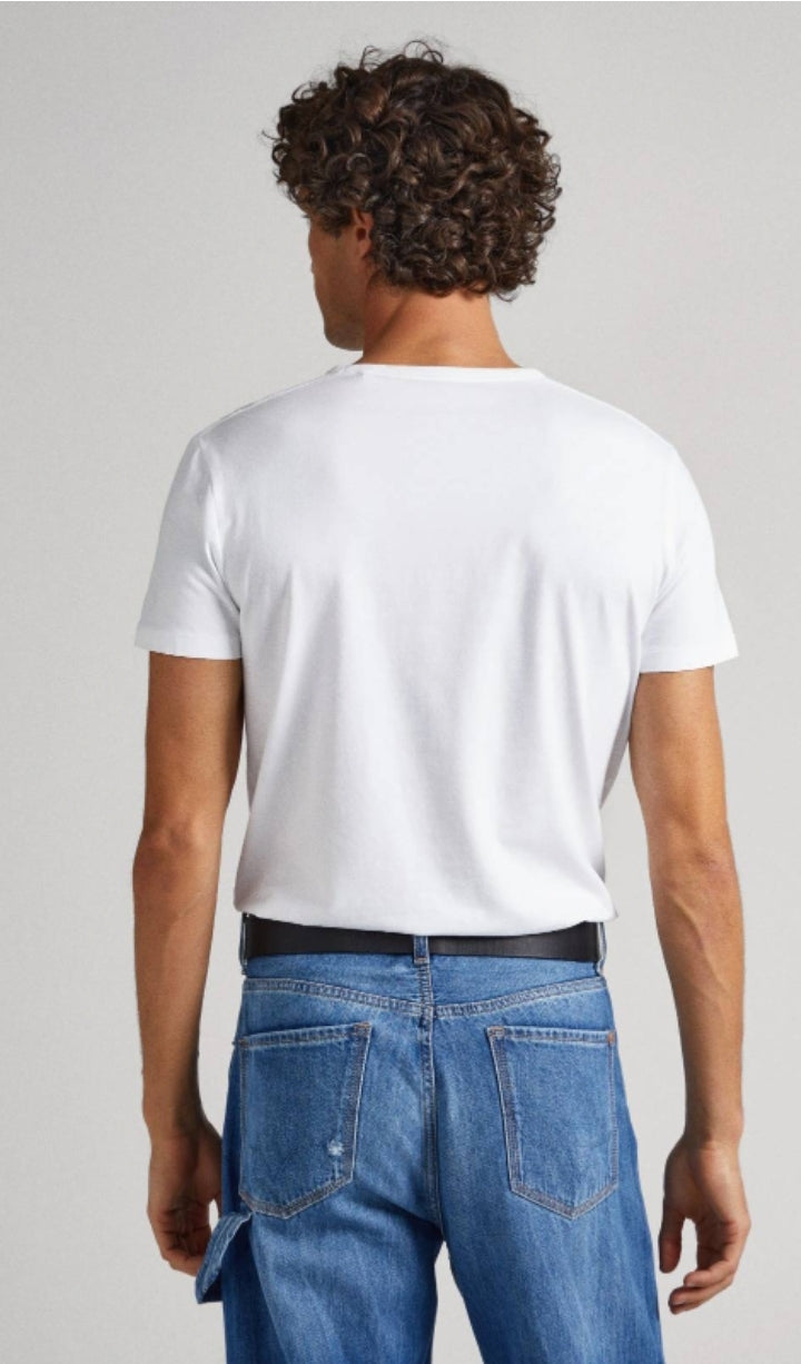 Pepe Jeans Effortless Style and Comfort White T-Shirt for Men