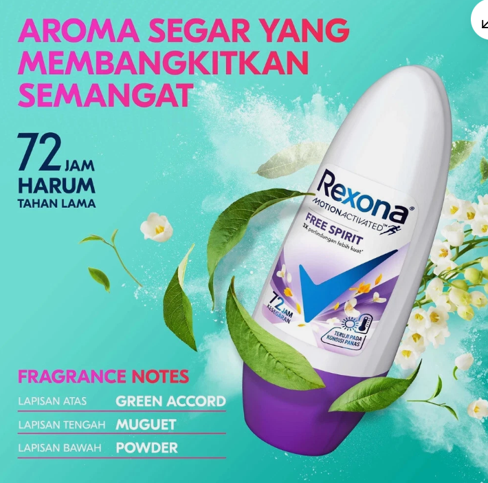 Rexona Women Deodorant Free Spirit, 45ml