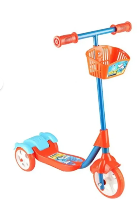 General Brands  3 Wheel (Mega XL Wheel) Brake, Basket, Height Adjustable, Child SCOOTER SHARK ES