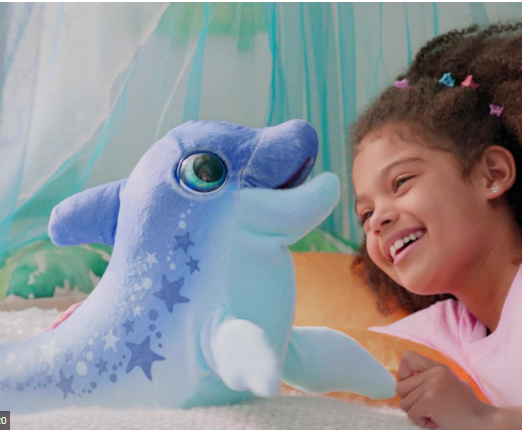 furReal Dazzlin' Dimples My Playful Dolphin, 80+ Sounds and Reactions, Interactive Toy Electronic Pet, Ages 4 and Up