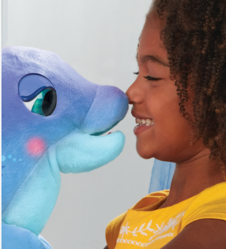 furReal Dazzlin' Dimples My Playful Dolphin, 80+ Sounds and Reactions, Interactive Toy Electronic Pet, Ages 4 and Up