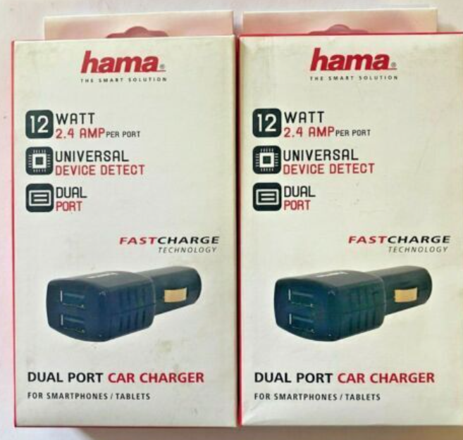 Hama the smart solution dual port car charger