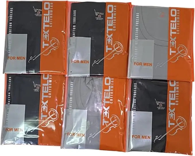 Soft and durable men's 100% cotton undershirts