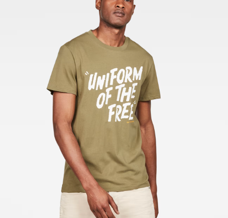 Graphic 9 T-Shirt – Uniform of the Free – Green