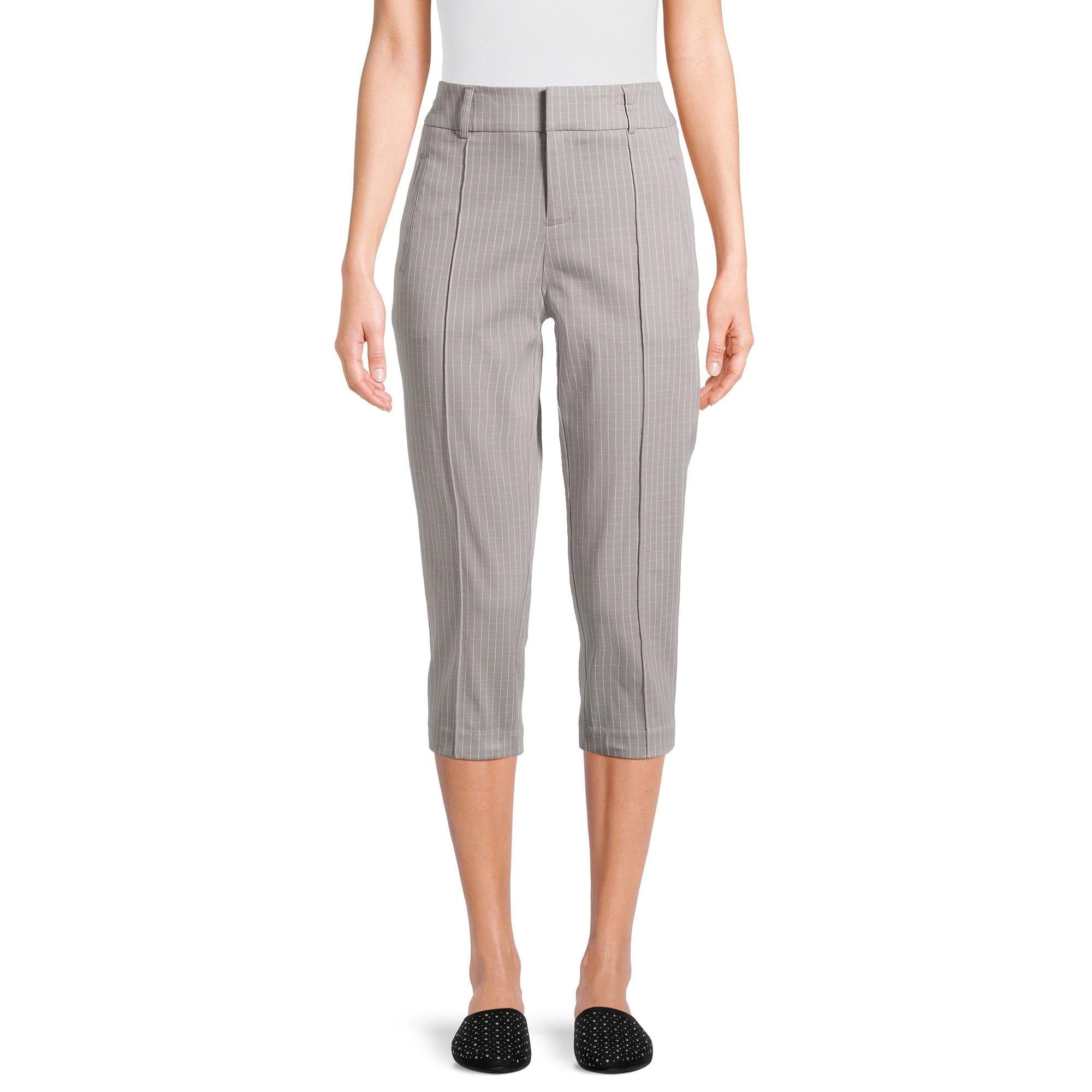 SIZE: 18 - Time and Tru Women's Stretch Capri Pants, 21" Inseam