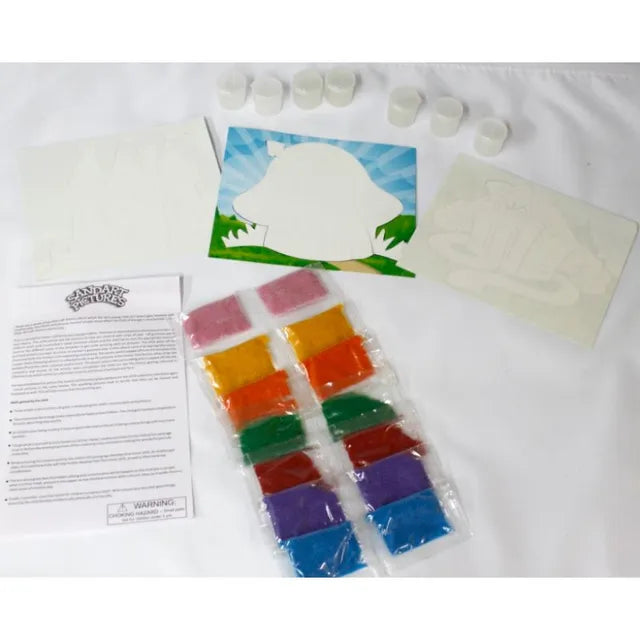 Toykraftt Sand Art Pictures - Fantasy Houses & Castles Craft Kit for Kids