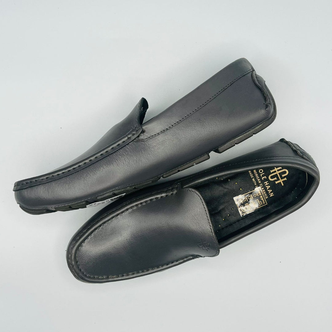 Cole Haan Wyatt Leather bit Loafers Grand series Grey