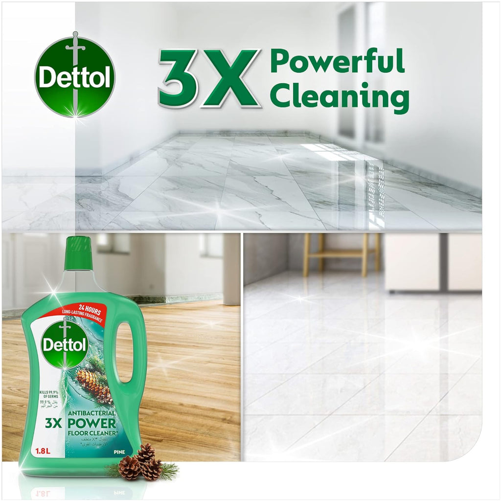 Dettol Pine Antibacterial Power Floor Cleaner 1.8L