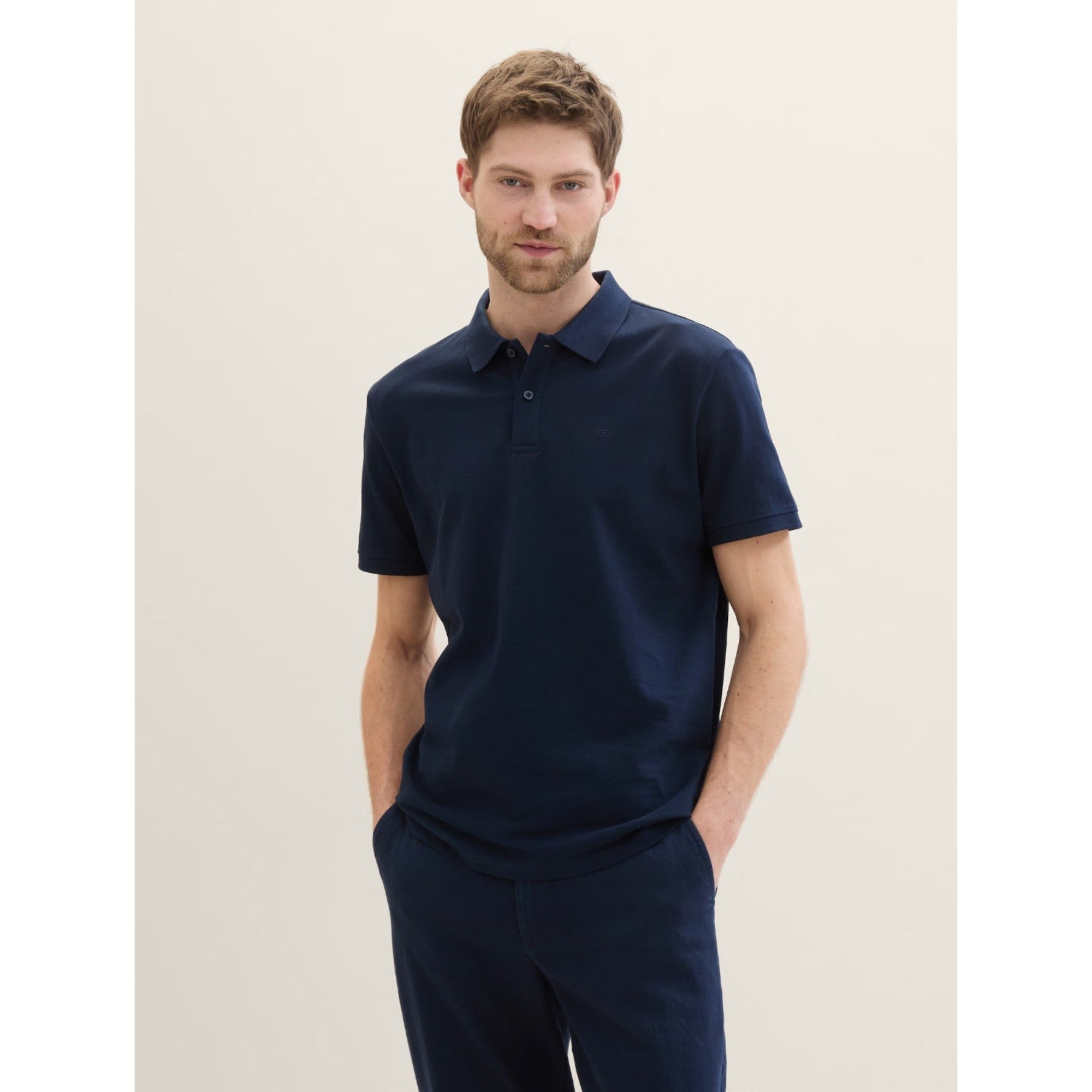TOM TAILOR Men's navy blue t shirt