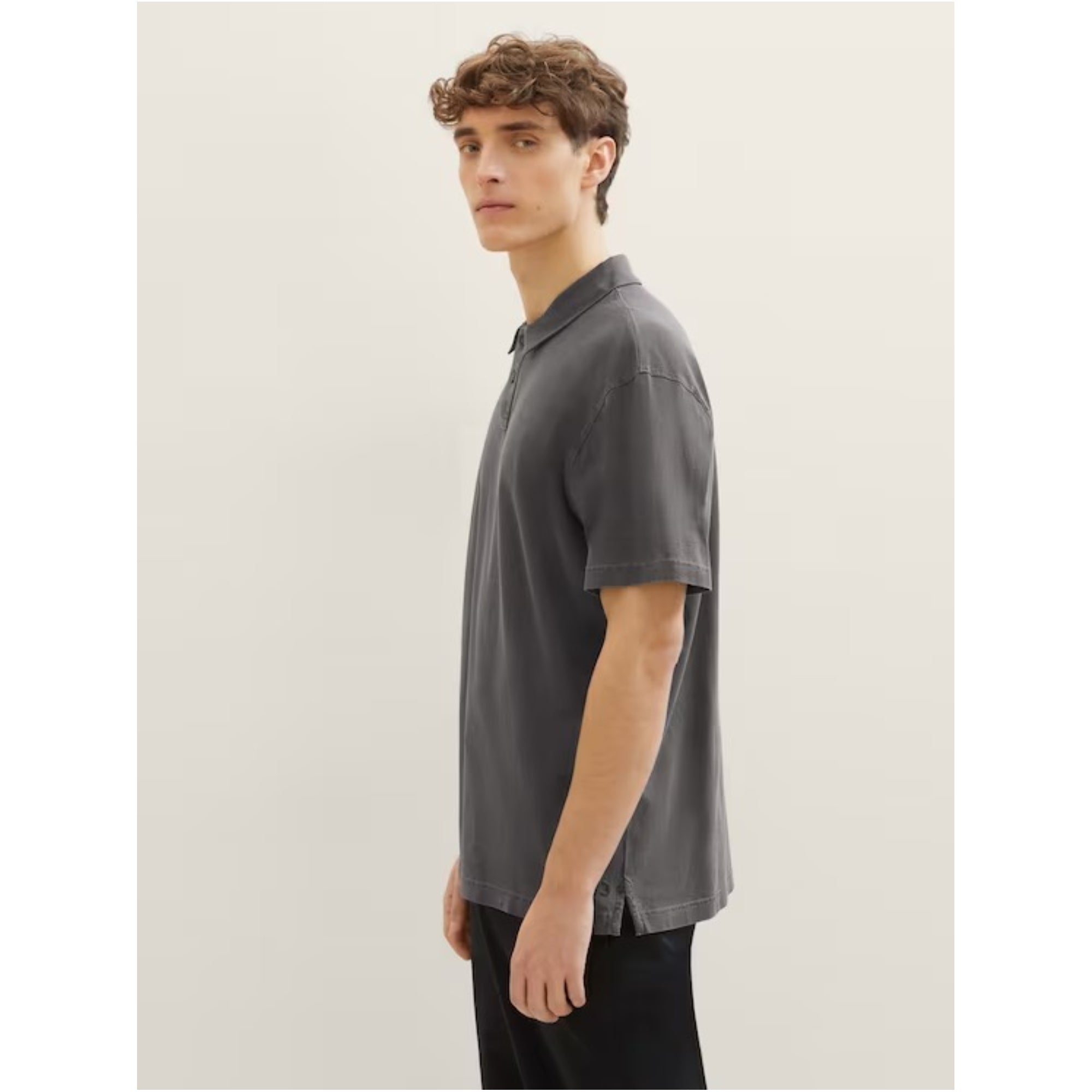 TOM TAILOR Men's 1040822 Polo Shirt Grey