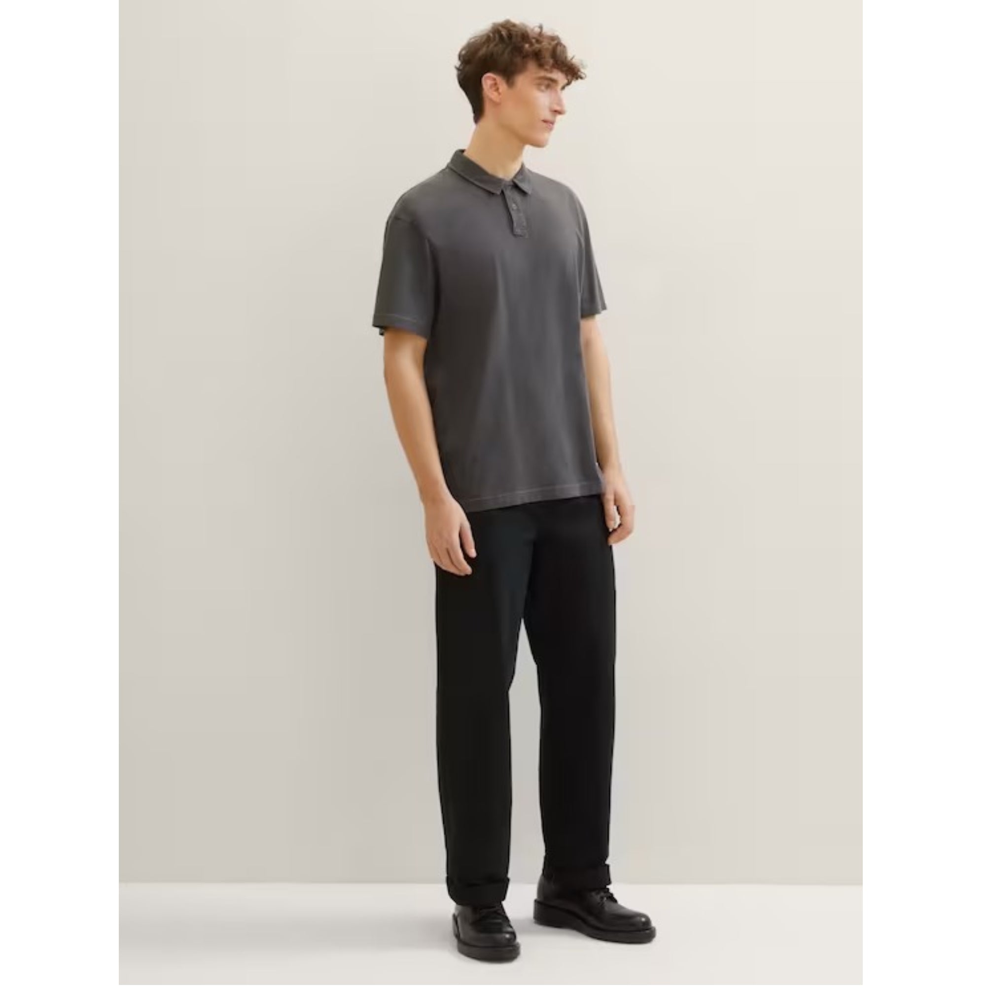 TOM TAILOR Men's 1040822 Grey Polo Shirt