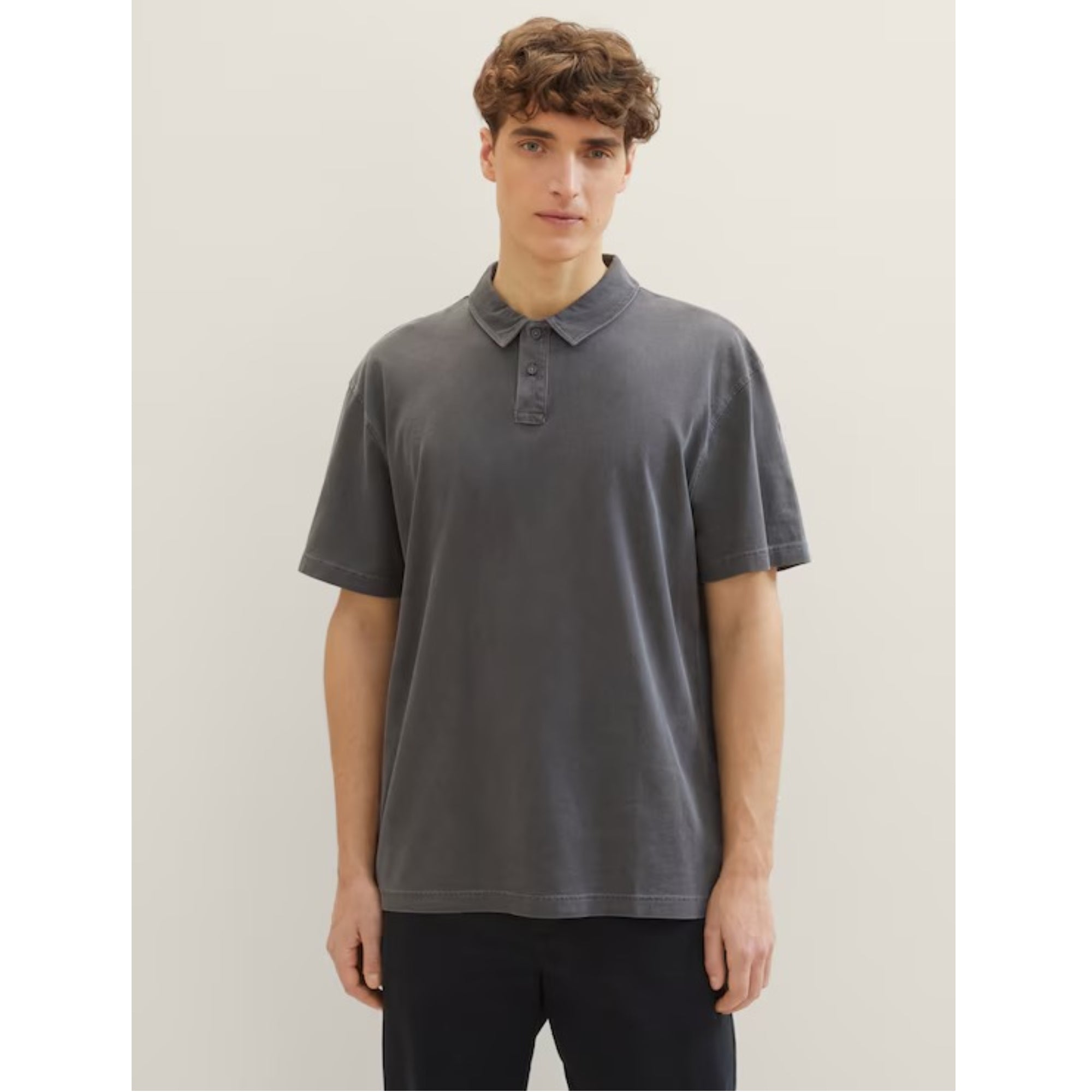 TOM TAILOR Men's 1040822 Grey Polo Shirt