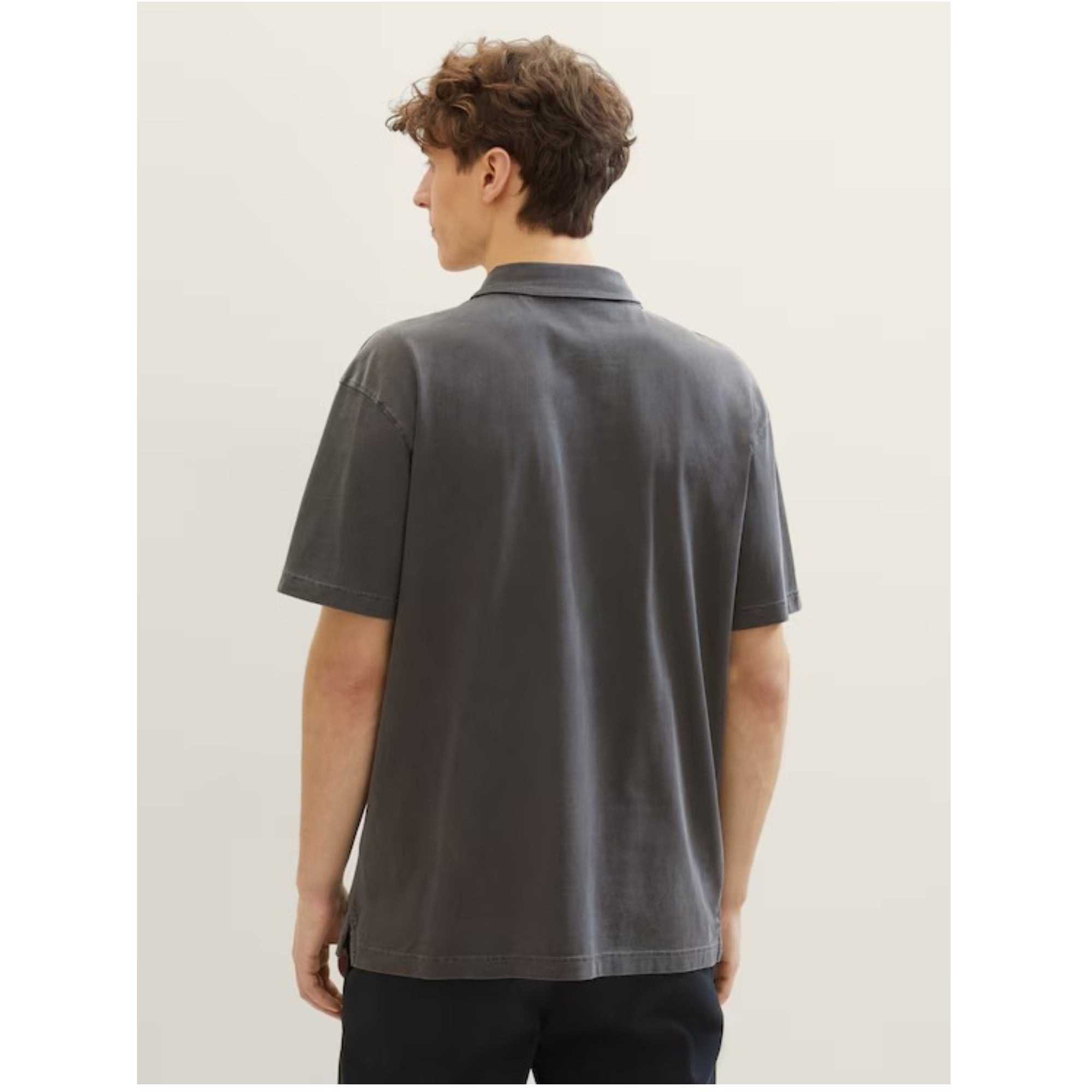 TOM TAILOR Men's 1040822 Polo Shirt Grey