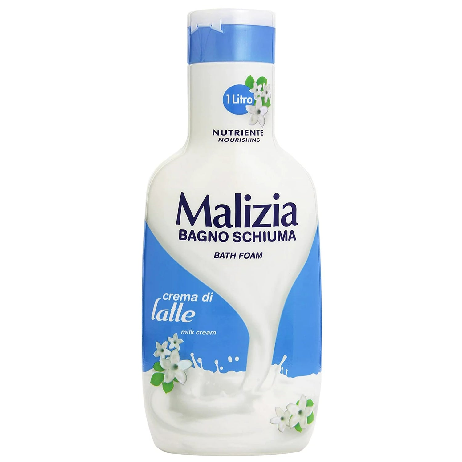 Malizia Shower Gel with Milk Cream 1L for Nourished Skin