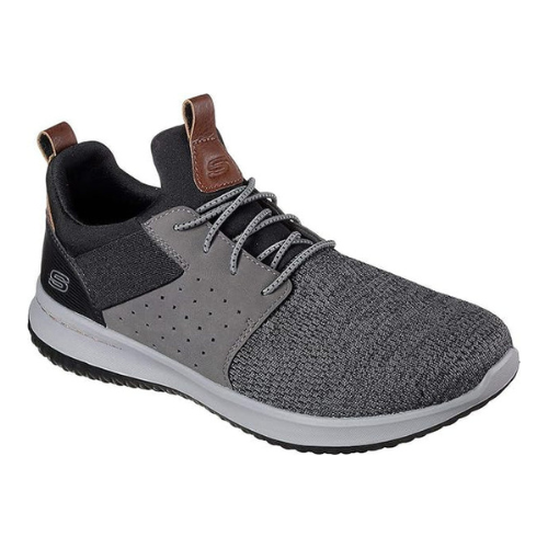 Skechers Delson Camben Sneakers - Black & Gray | 65474