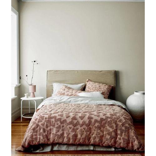 Aura Home Maya Quilt Cover - Rosewater