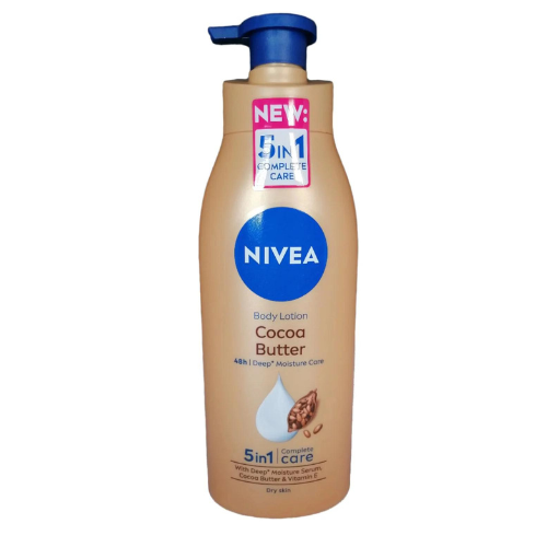 NIVEA Body Lotion Dry Skin, Cocoa Butter Vitamin E, 625ml