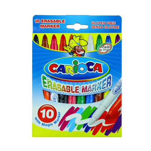 Carioca Magic Erasable Markers 10 Quality Colors