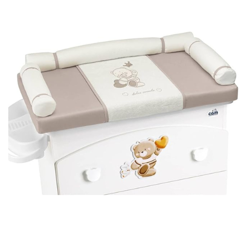 Cam - Baby Soft Changing Mat With Pocket To Fit On The Chest Of Drawers With Firm Support And Comfortable,