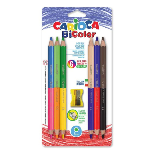 Carioca Color Pencil Set 6=12 Colors