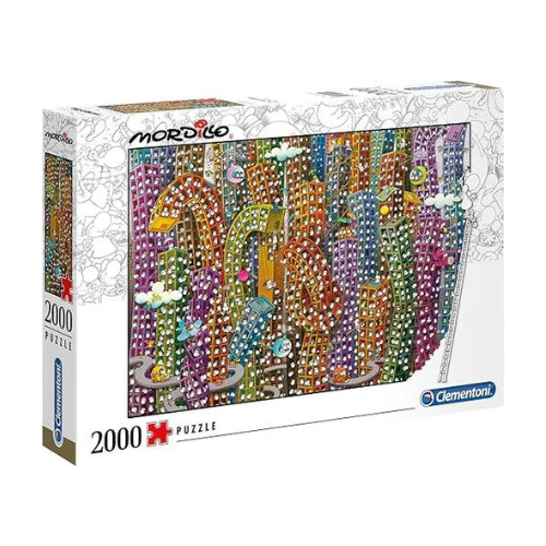 Clementoni - 32565 - Mordillo Puzzle - The Jungle - 2000 pieces - Made in Italy - Jigsaw Puzzles for Adult