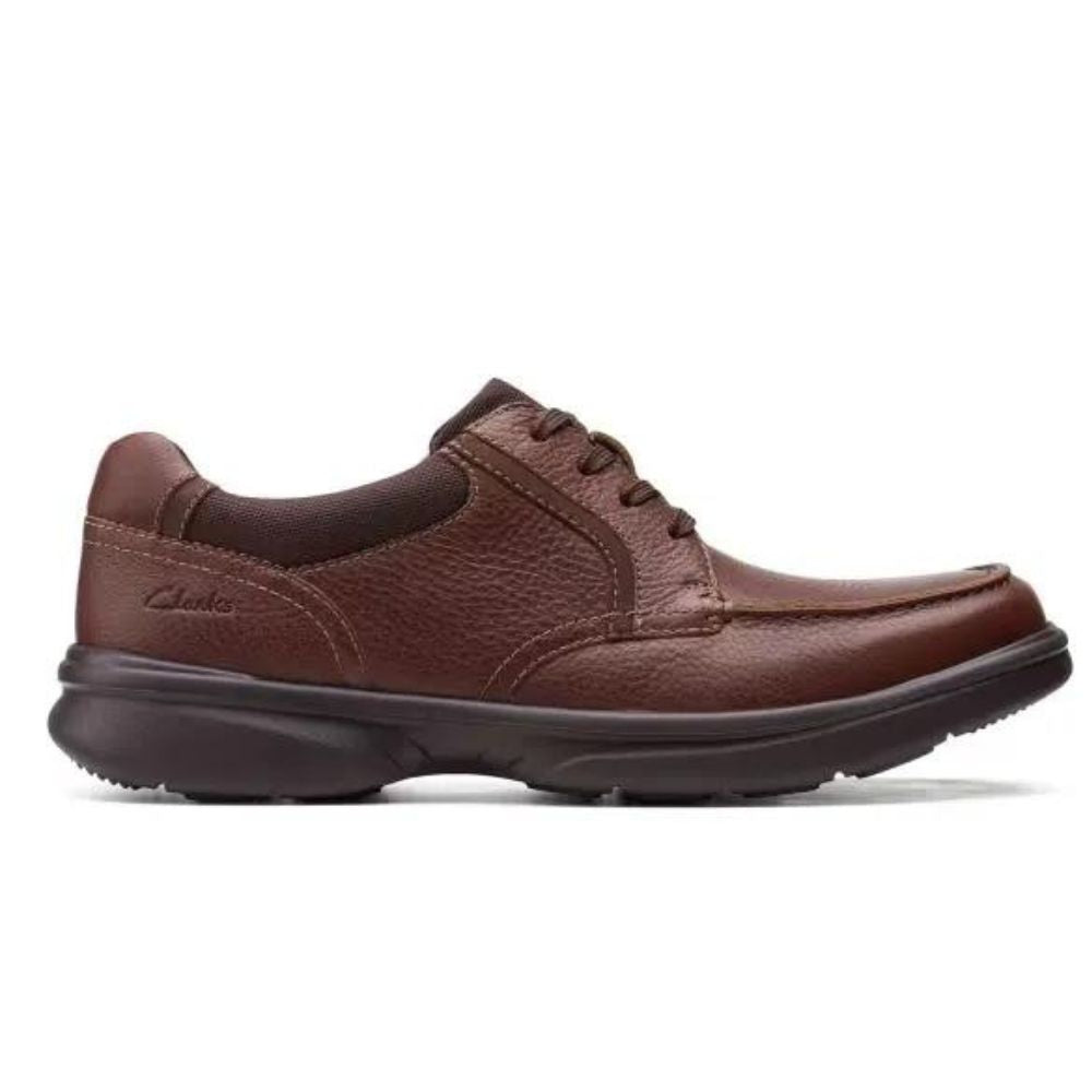 Clarks Bradley Vibe Tan Tumbled Leather Shoes for Men - Step into Luxury