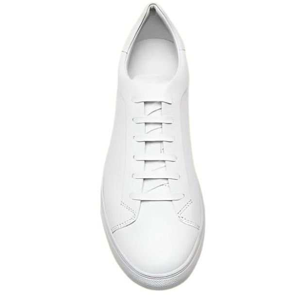 Massimo Dutti Men's White Leather Sneakers - 2326/751/001