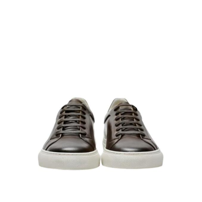 Massimo Dutti Men Sneakers Nappa Brushed Leather Tan