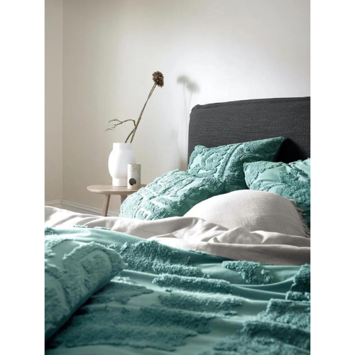 AURA HOME Suzani Quilt Cover - Jade