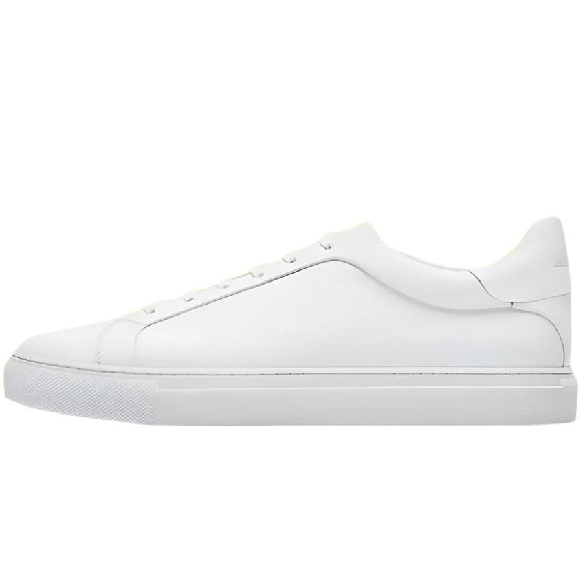 Massimo Dutti Men's White Leather Sneakers - 2326/751/001