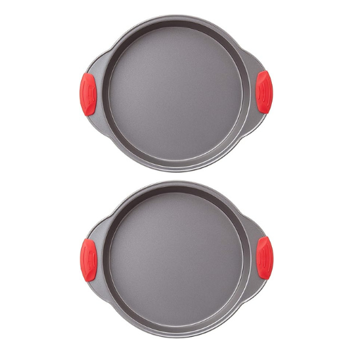 Amazon Basics Non-Stick 9-Inch Round Cake Pan - 2-Pack: Effortless Baking with Comfort Grip