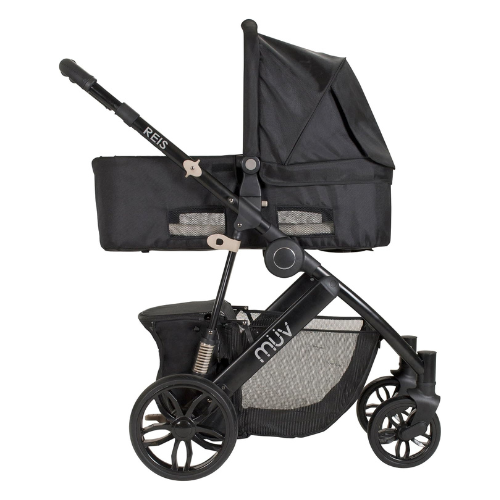 Reis Stroller Satin Black Kiwi