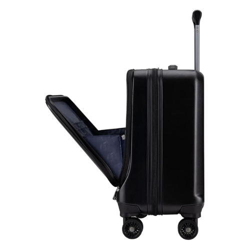 VERAGE laptop trolley bag Strong shell Front Pocket with Laptop Compartment & USB Port rolling laptop bag for business and office(48x42x25cms), Black
