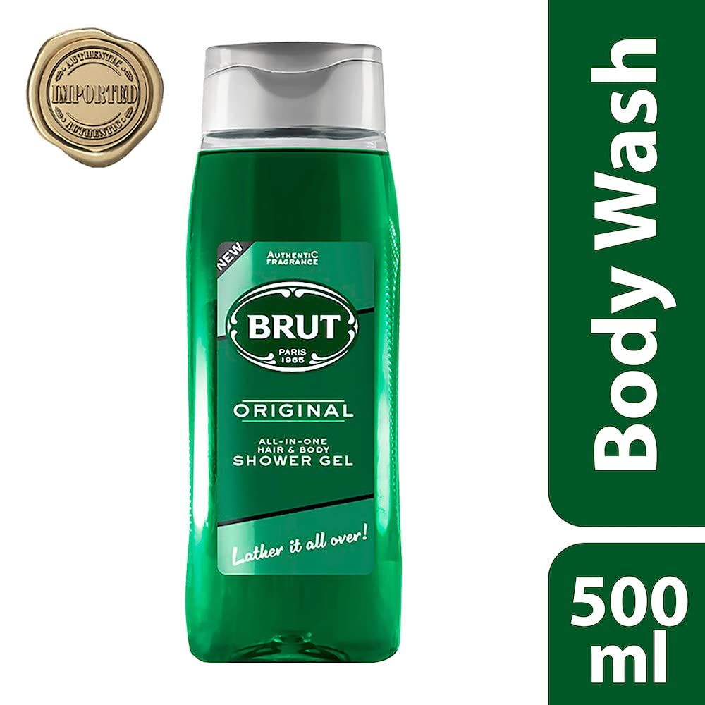 Brut Original All-In-One Hair & Body Shower Gel (500ml)