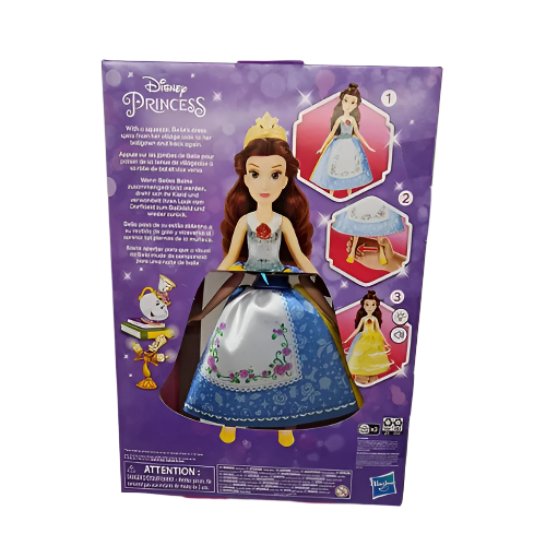 Disney Princess Spin and Switch Belle, Quick Change Fashion Doll